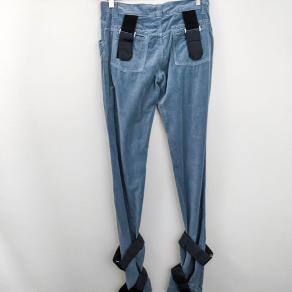 Dolce & Gabbana Runway 2003 Velvet Bondage Pants - Picture 6 of 9